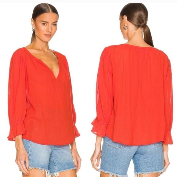 NWT Velvet by Graham  Spencer Dita Top in Cardinal - Picture 2 of 10